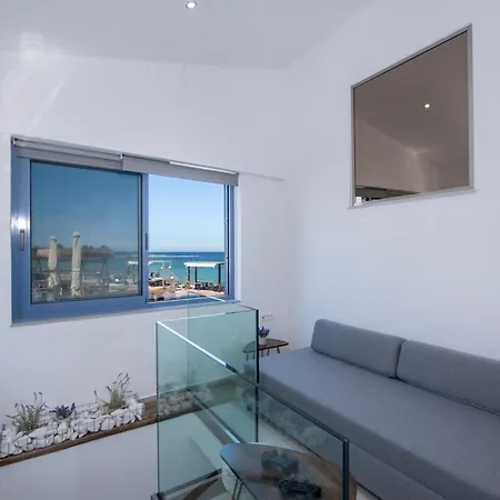 Blue Balcony - Boutique Beachfront With Private Parking Spot Near Chania Old Harbor *