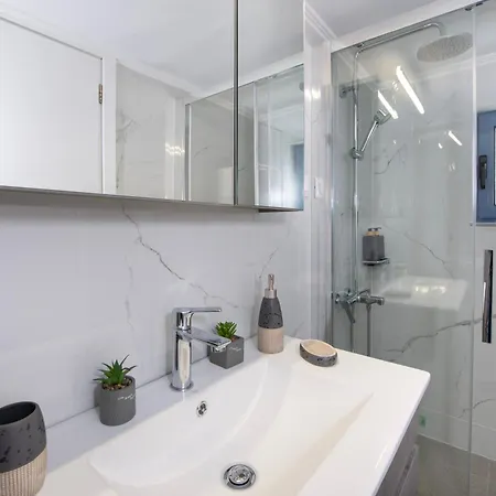 Villa Blue Balcony - Boutique Beachfront With Private Parking Spot Near Chania Old Harbor
