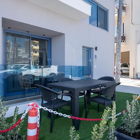 Blue Balcony - Boutique Beachfront With Private Parking Spot Near Chania Old Harbor La Canea