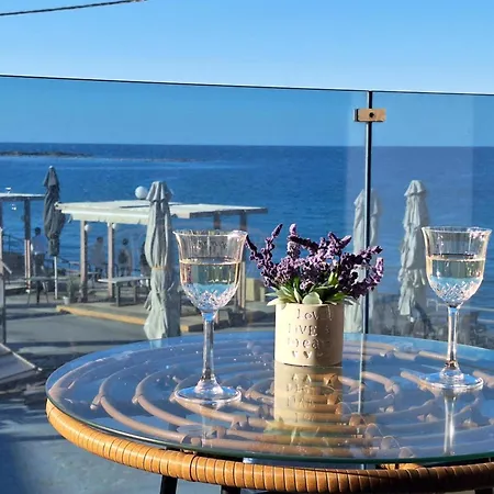 Villa Blue Balcony - Boutique Beachfront With Private Parking Spot Near Chania Old Harbor